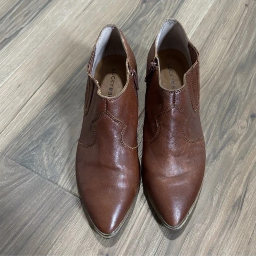Lucky Brand Brown Ankle Booties